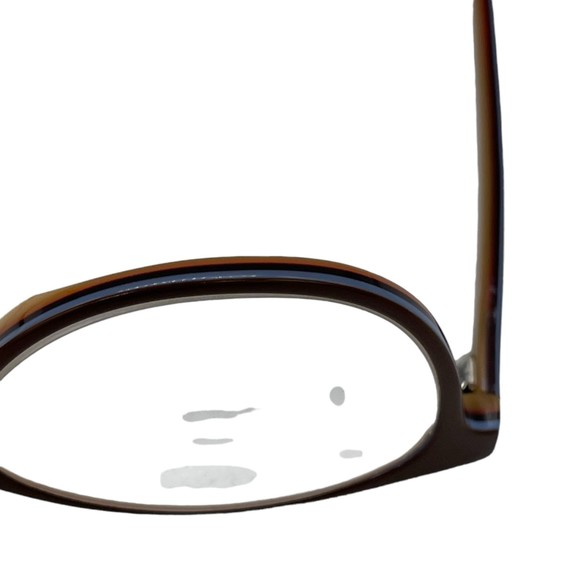 Kirkland Prescription-Ready Frames "Brandi" Style, Brown, Blue Accents on Edges - Picture 12 of 14